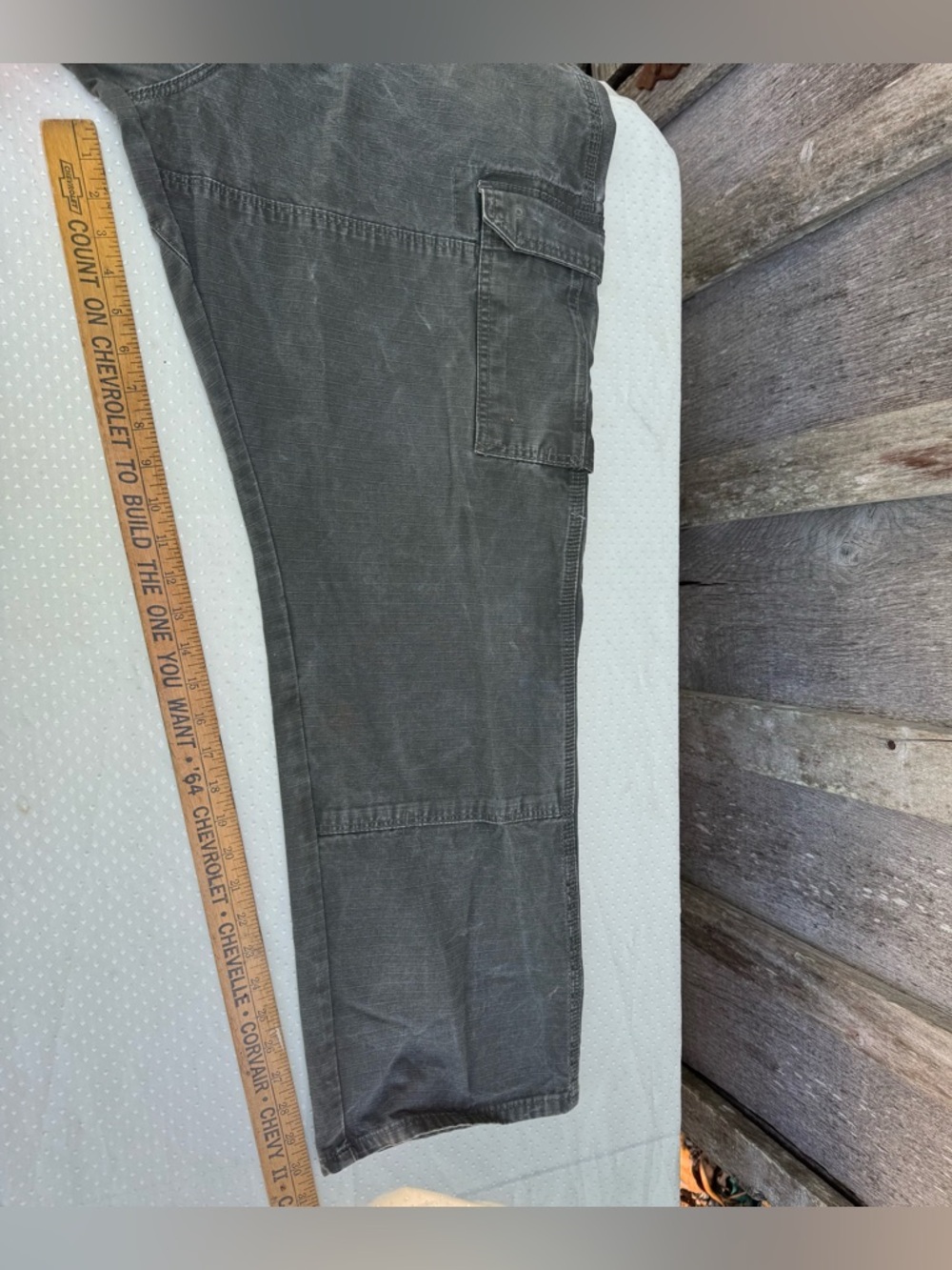 WRANGLER® RIGGS WORKWEAR® Ripstop Ranger Cargo Pant 36x 32(actual 36x30.5) green - Picture 6 of 7